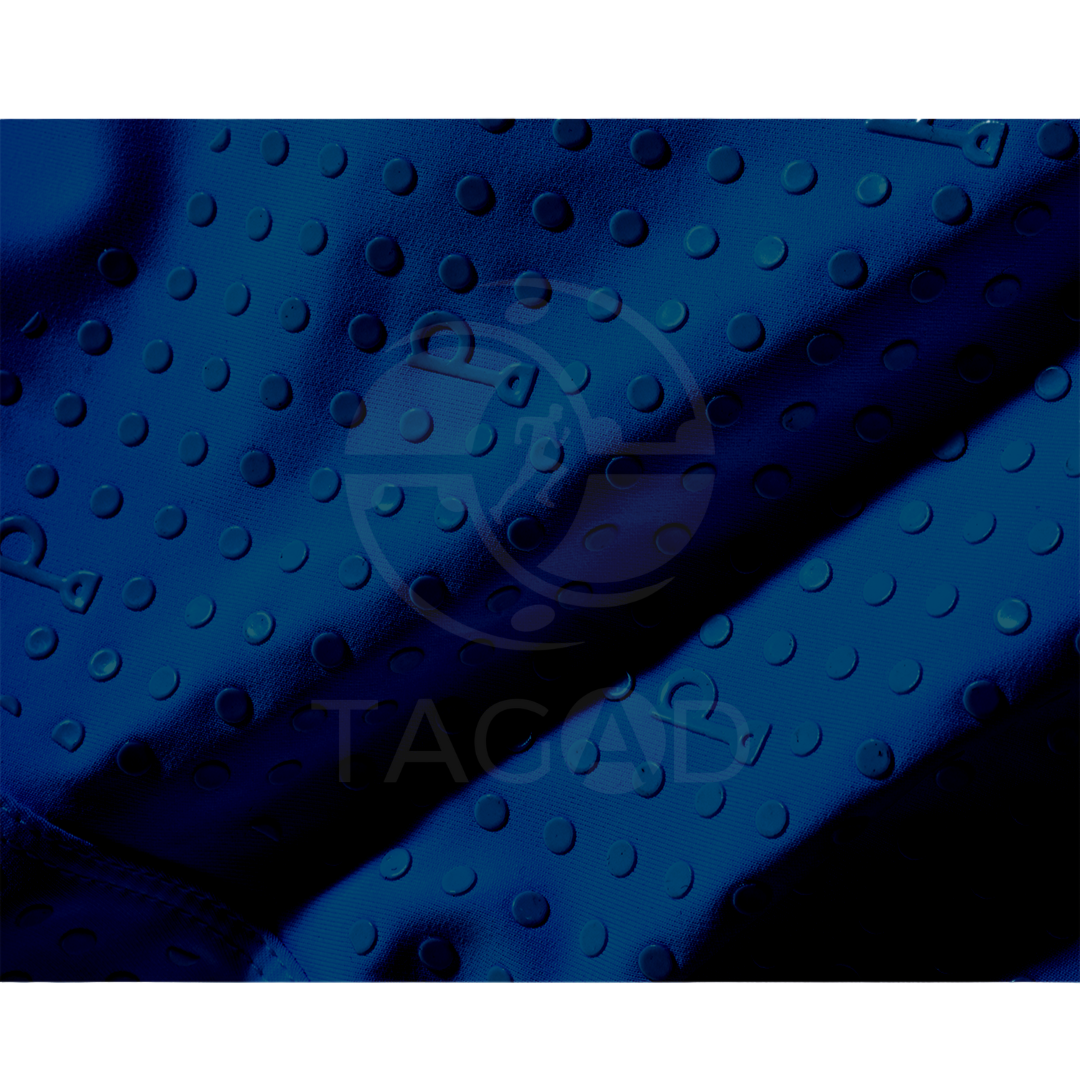 Detailed close-up of fabric texture highlighting breathable, stretchable material ideal for equestrian pants